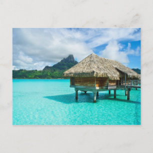 Bungalow sobre el agua, postal Bora Bora