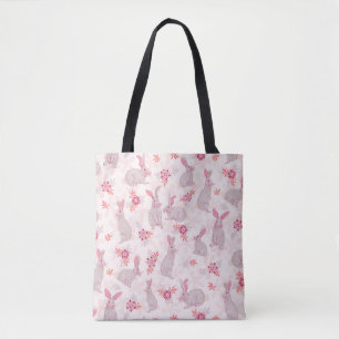 Bunnies en la bolsa de flores