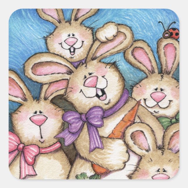 Bunnies - Pegatinas (Anverso)
