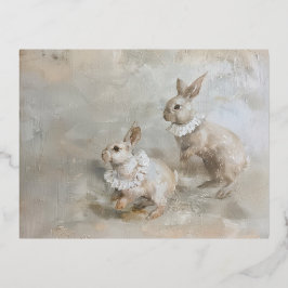 Bunnies - Postales de Relieve metalizado