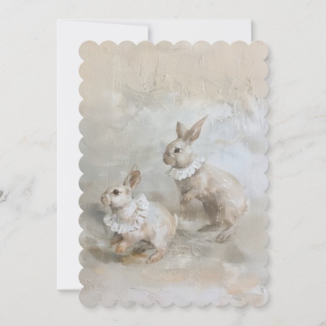Bunnies - Tamaño de la invitación plana: 12,7 cm x (Anverso)