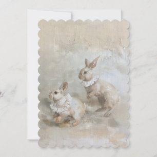 Bunnies - Tamaño de la invitación plana: 12,7 cm x