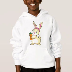 Bunny at Fitness con botella de bebida
