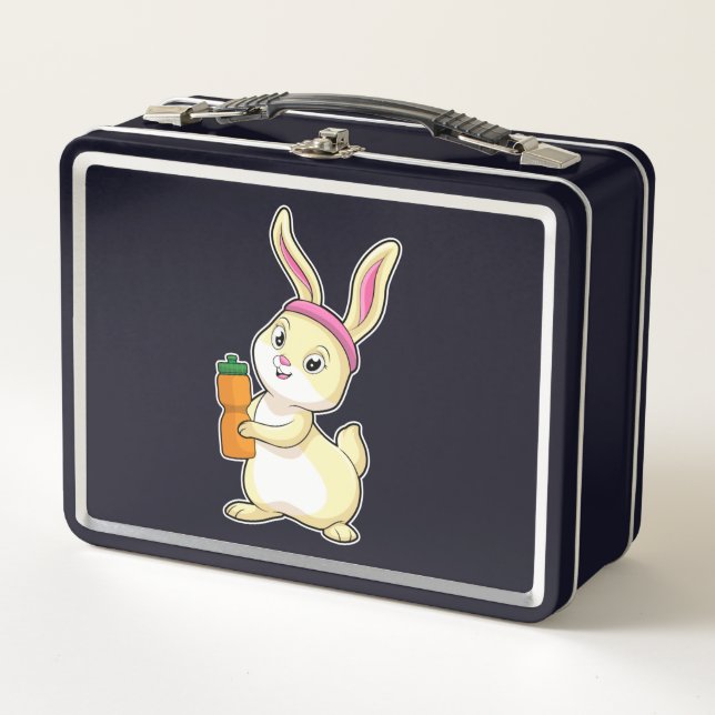 Bunny at Fitness con botella de bebida (Anverso)