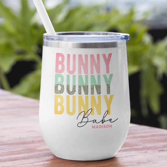 Bunny Babe Cute Moderna Girly Easter Personalizada (Subido por el creador)