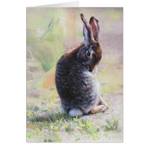 Bunny Blank Card de Andrew Denman