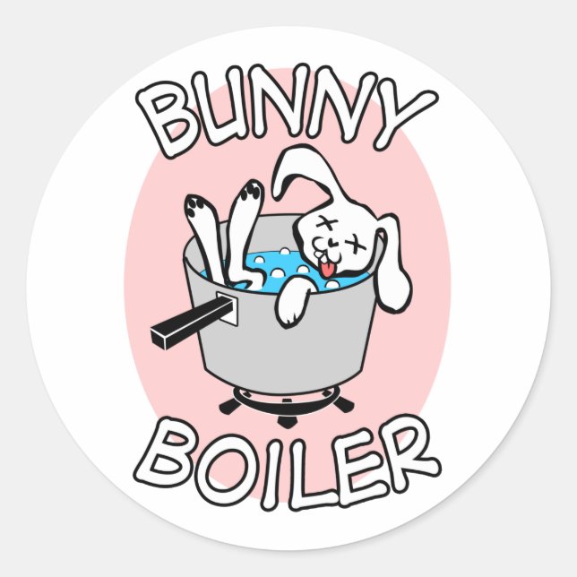 Bunny Boiler Pegatina (Anverso)