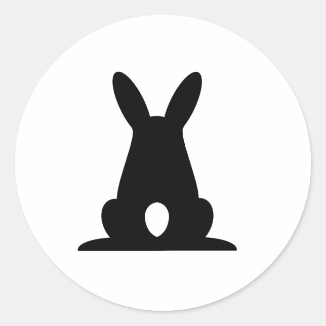 Bunny Butt Pegatina (Anverso)