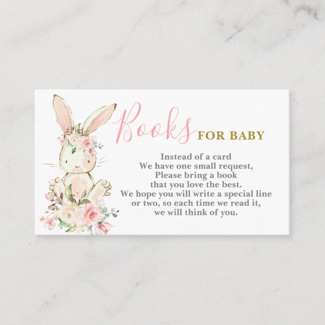 Bunny Chica trae una tarjeta de libro (Anverso)