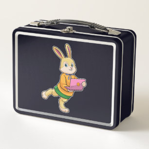 Bunny como secretario con laptop