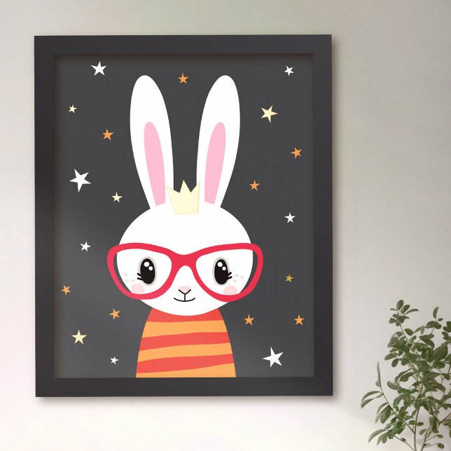 Bunny con gafas niños decoración de arte mural (Subido por el creador)