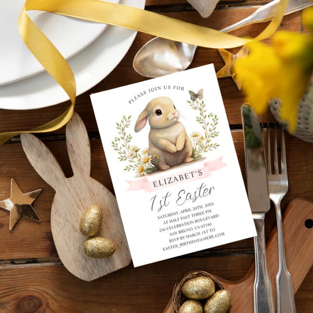 Bunny Easter Wild: Invitación de fiesta de un cump (Subido por el creador)