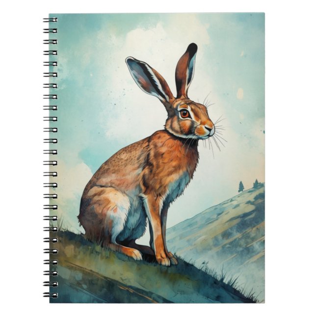 Bunny Hare en una colina | Cuaderno (Frente)