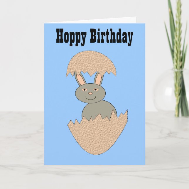 Bunny Hatching de la tarjeta de Personalizado Egg  (Anverso)