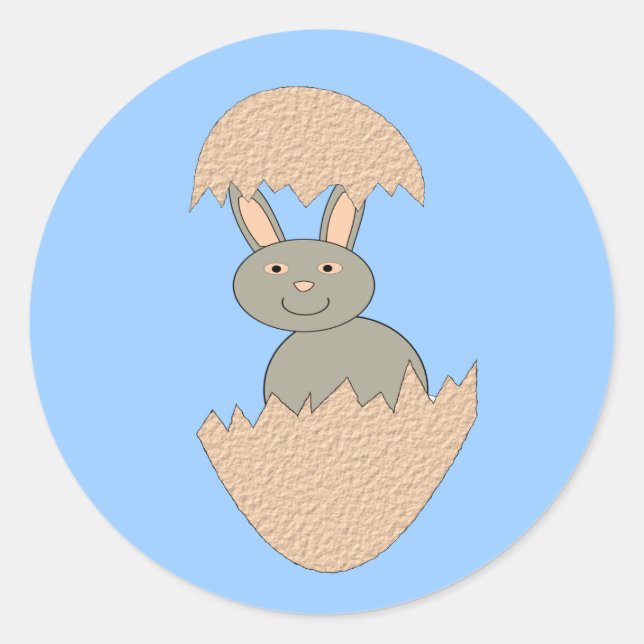 Bunny Hatching de los Pegatinas Egg Weird (Anverso)