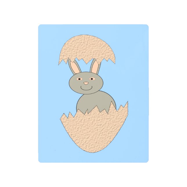 Bunny Hatching del Huevo Weird arte Metalizado en  (Anverso)