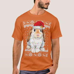 Bunny Rabbit Christmas Ugly Sweater Funny Xmas Tre