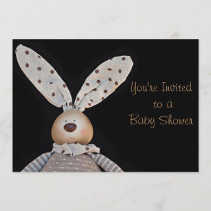 Bunny unisex invitaciones a la ducha de bebé en ne