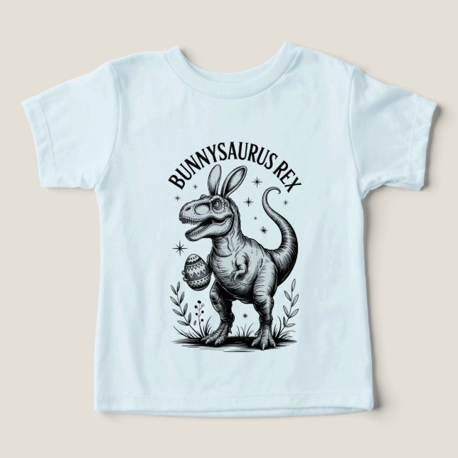 Bunnysaurus Easter Toddler Tee  Dino Bunny Baby  (Diseño delantero )