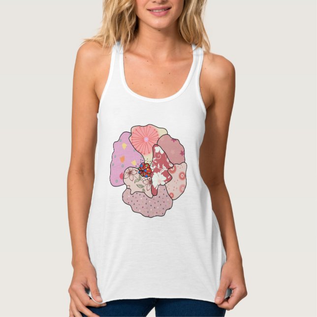 bunter Mohn Tank Top (Anverso)