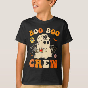 Buo Boo Crew Enfermera Camisa Graciosa Fantasma Re