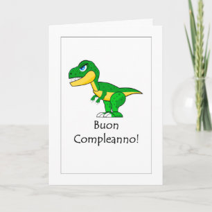 Buon Compleanno - Feliz cumpleaños con tarjeta ita