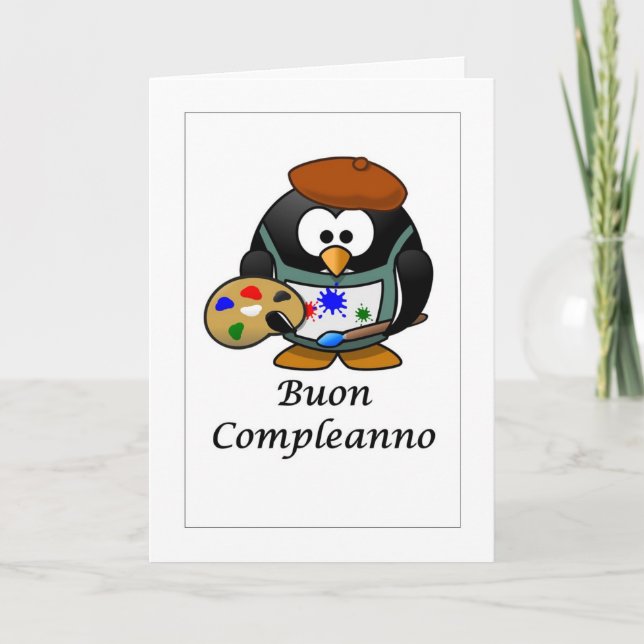 Buon Compleanno - Feliz cumpleaños con tarjeta ita (Anverso)