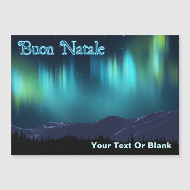 Buon Natale - Aurora Borealis (Anverso)