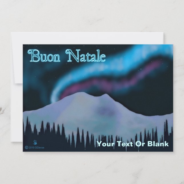 Buon Natale - Blue Aurora (Anverso)