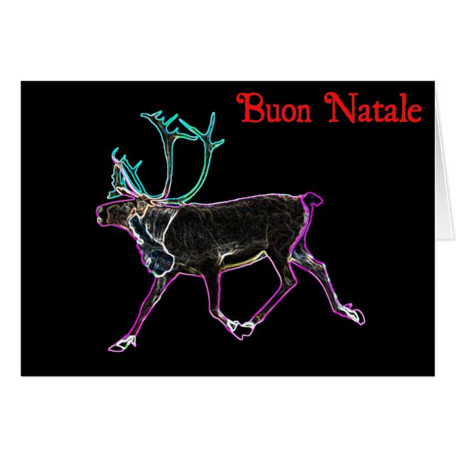 Buon Natale - Caribou Eléctrico (Anverso (Horizontal))