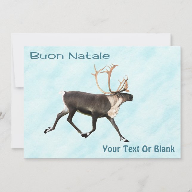 Buon Natale - Caribou (Reno) De Nieve (Anverso)