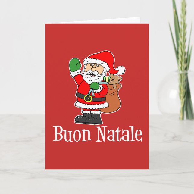 Buon Natale Italia Feliz Navidad Santa (Anverso)