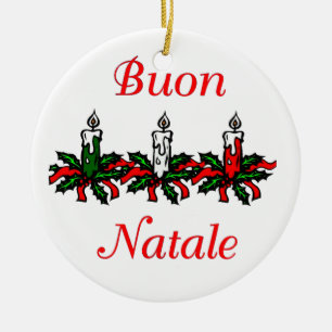 Buon Natale - ornamento de las Felices Navidad