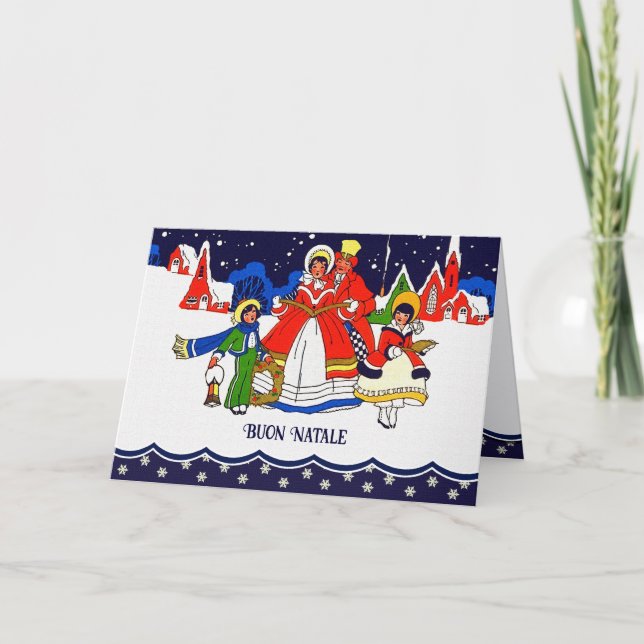 Buon Natale. Tarjeta de navidades en italiano (Anverso)