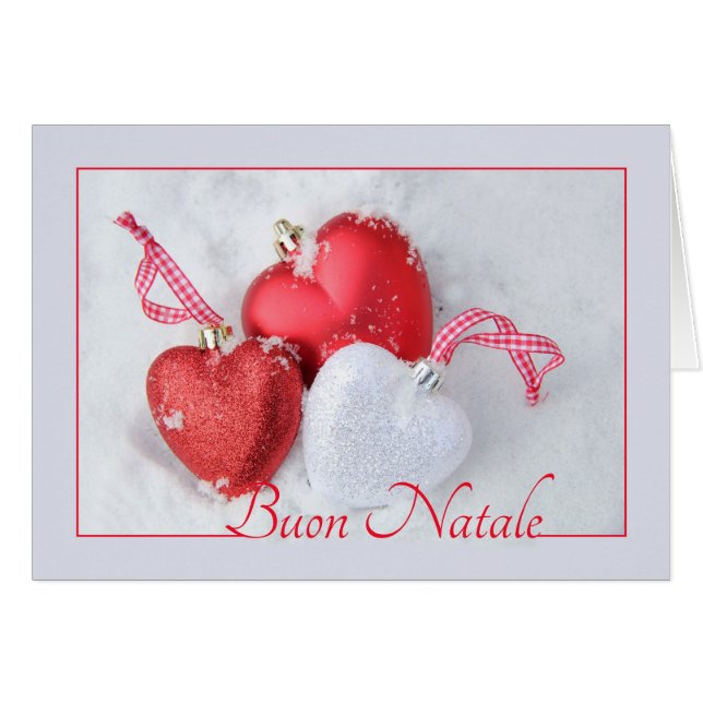 Buon Natale - Tarjeta de Navidades italianos (Anverso (Horizontal))