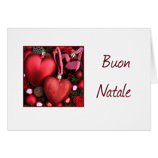 Buon Natale - Tarjeta de Navidades italianos (Anverso (Horizontal))