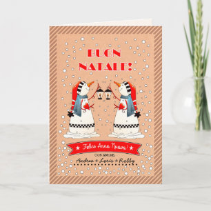 Buon Natale. Tarjetas de navidad en italiano
