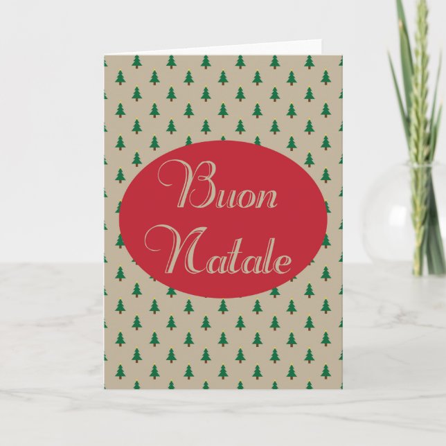 Buon Natale - Tarjetas de Navidades italianas (Anverso)