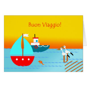 ¡Buon Viaggio! Buen viaje, buen viaje en italiano