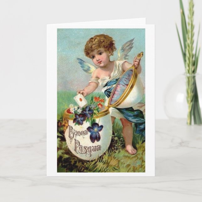 ¡Buona Pasqua! Tarjeta de pascua del italiano del (Anverso)