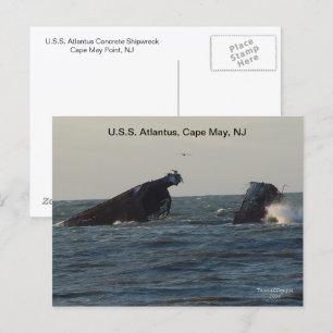 Buque Atlantus de Estados Unidos, postal de Nueva