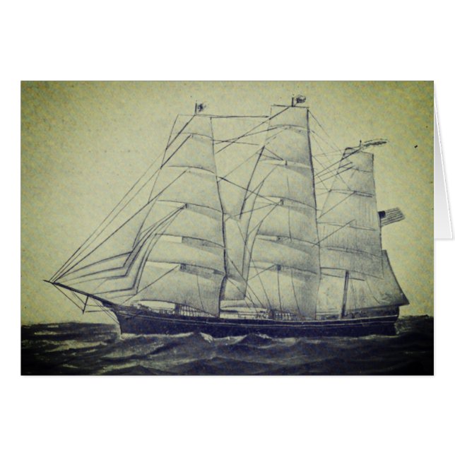 Buque Clipper Young America 1853 (Anverso (Horizontal))
