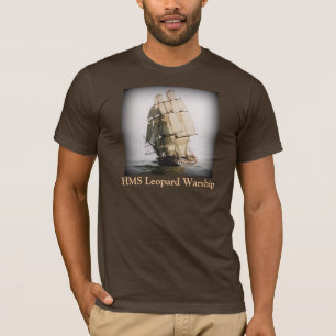 Buque de guerra del leopardo del HMS - camiseta