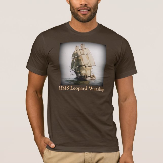 Buque de guerra del leopardo del HMS - camiseta (Anverso)
