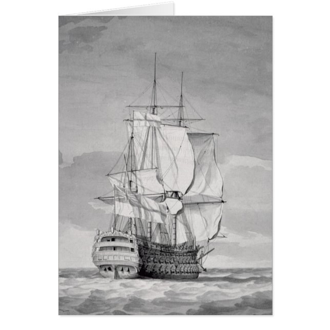 Buque de línea de batalla inglés, siglo XVIII (Frente)