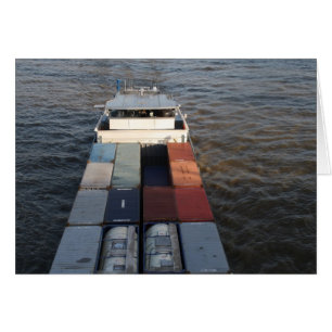 Buque de mercancías en la Meuse, Rotterdam