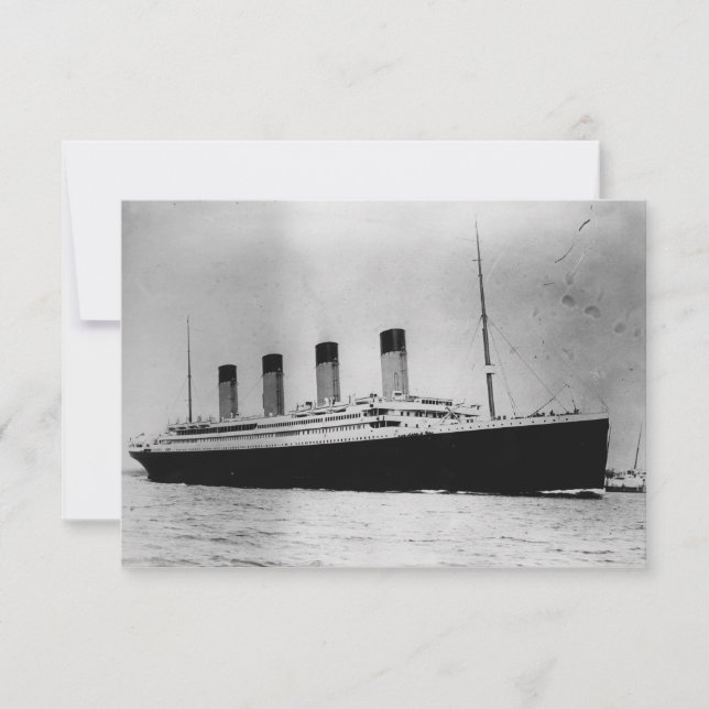 buque de vapor de línea de pasajeros RMS Titanic (Anverso)