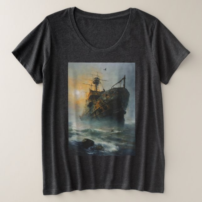 Buque fantasma, barco pirata, (Anverso del diseño)