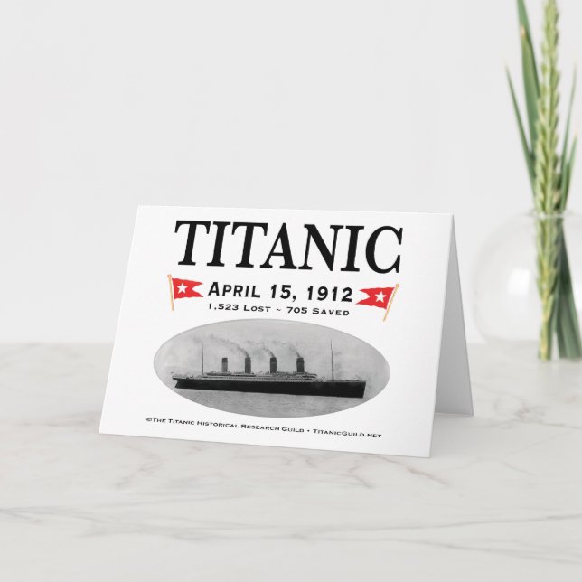 Buque fantasma Titanic: Papelería: Tarjetas de fel (Anverso)