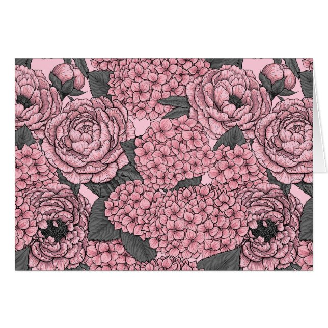 Buqué floral de color rosa (Anverso (Horizontal))
